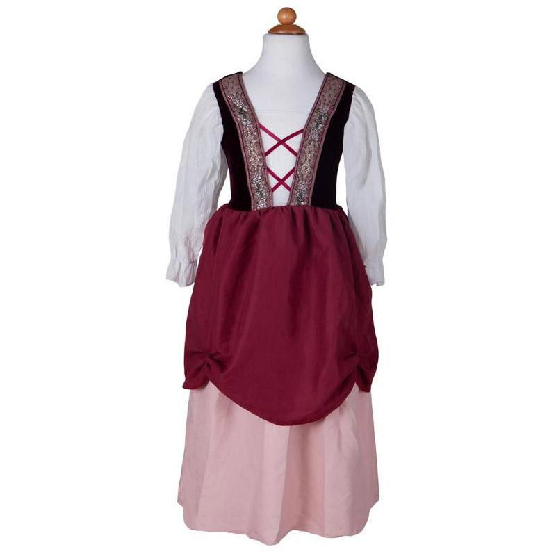 Déguisement Robe de Paysanne Médiévale Rose - 6 à 8 ans