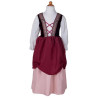 Déguisement Robe de Paysanne Médiévale Rose - 6 à 8 ans