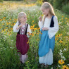 Déguisement Robe de Paysanne Médiévale Rose - 6 à 8 ans