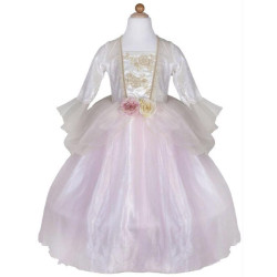 Déguisement robe de Princesse rose pâle et or