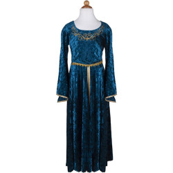 Déguisement robe Lady Guenièvre bleue - 6 à 8 ans