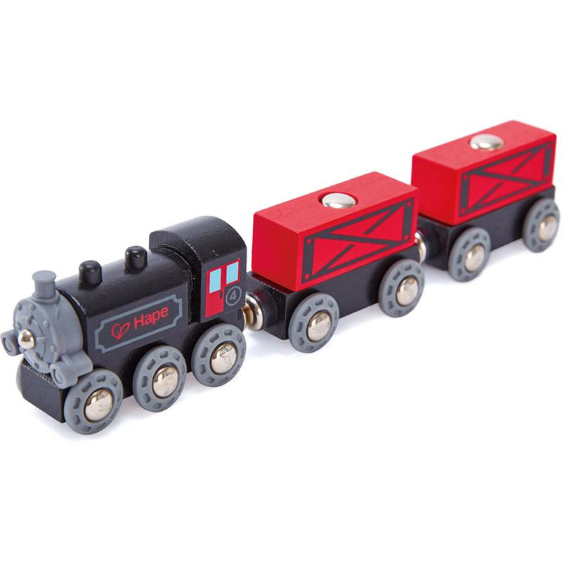 Train de marchandises avec locomotive à vapeur