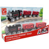 Train de marchandises avec locomotive à vapeur