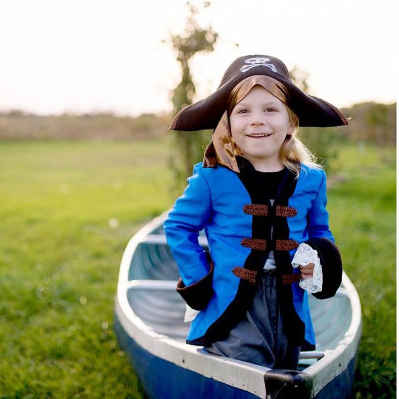 Déguisement Pirate Corsaire - Veste Pantalon et Chapeau 6 à 8 ans Great Pretenders