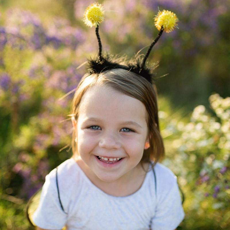 Déguisement Set Pailleté Abeille - Ailes, Jupe et Serre-tête