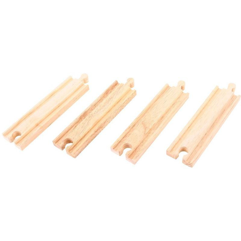 Voie droite de taille moyenne - lot de 4 pièces