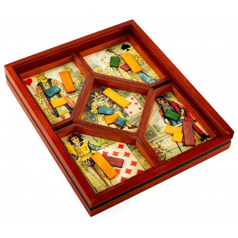 Nain jaune médiéval - jeu en bois édition luxe
