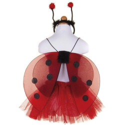 Déguisement Set Pailleté Coccinelle - Ailes - Jupe et Serre-tête