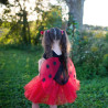 Déguisement Set Pailleté Coccinelle - Ailes - Jupe et Serre-tête