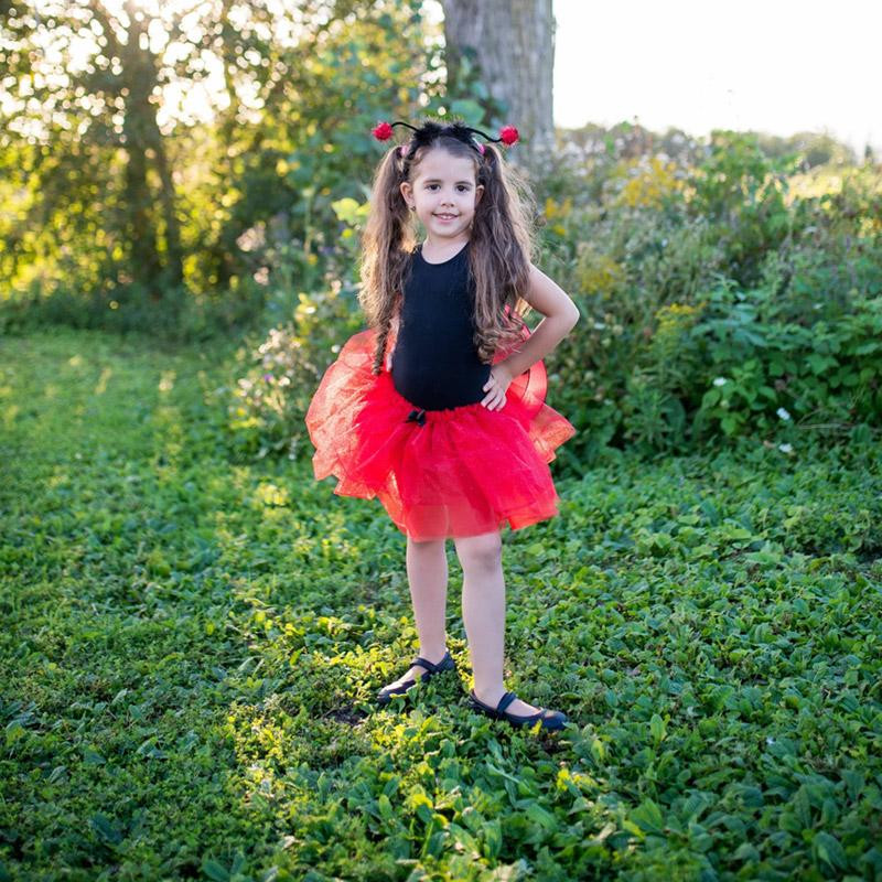 Déguisement Set Pailleté Coccinelle - Ailes - Jupe et Serre-tête