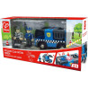 Voiture de police sonore pour jeu de train en bois