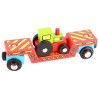 Wagon transport avec tracteur agricole