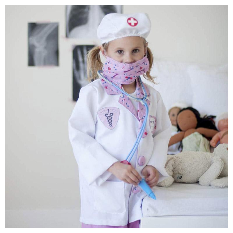 Déguisement de docteur rose Great Pretenders