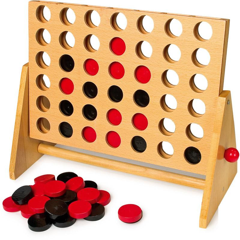 Puissance 4 grand modèle - jeu bois