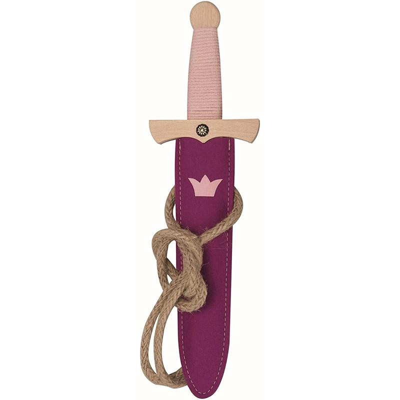 Dague pour princesse et son fourreau rose