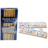 Set de 4 barres en bois pour ranger les dominos