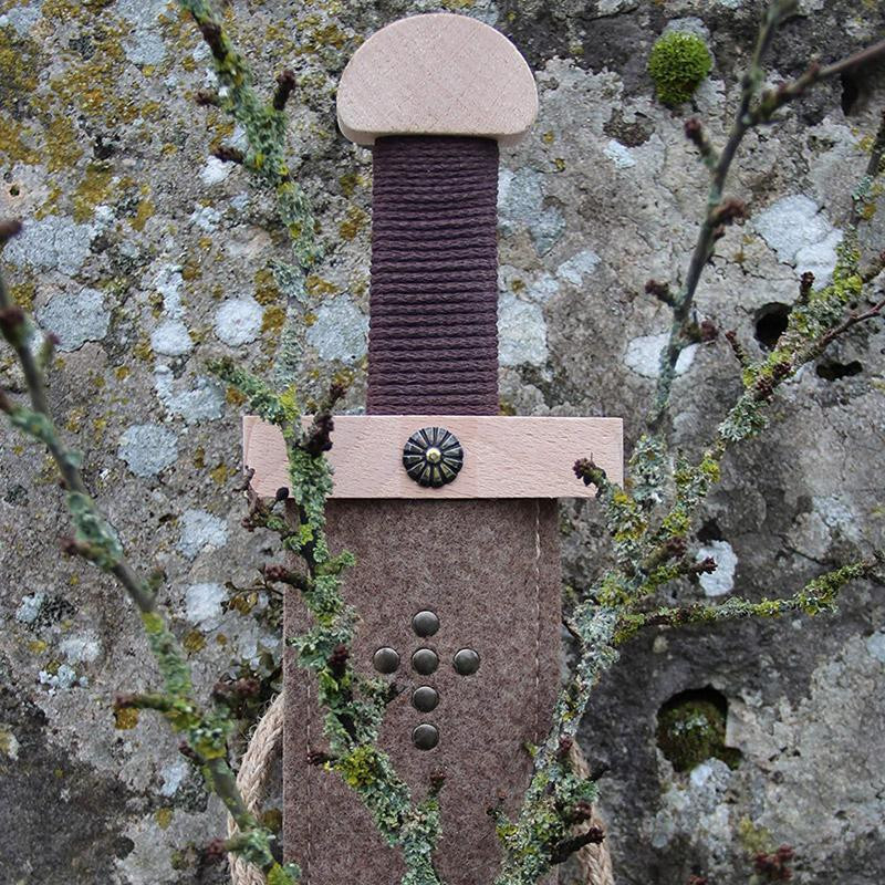 Epée et fourreau Viking naturel 65 cm