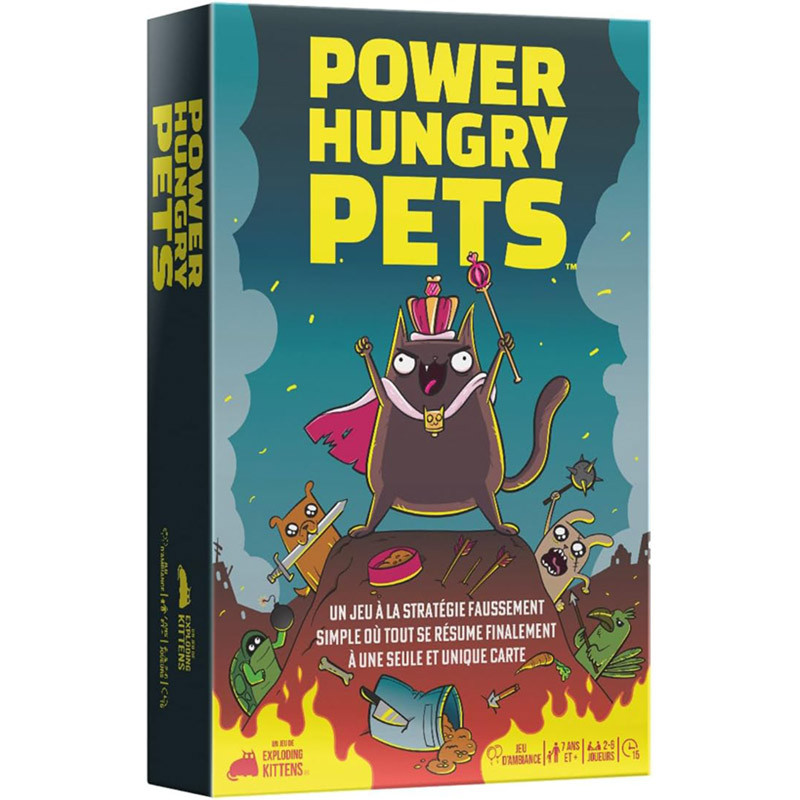Power Hungry Pets - Jeu de cartes - Exploding Kittens