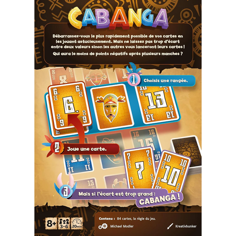 Cabanga le jeu de défausse Gigamic