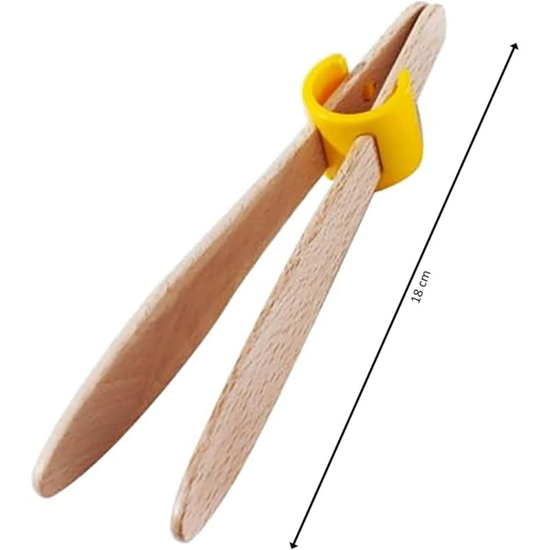 Pince à toast en bois 18 cm