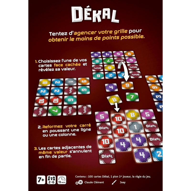 Dékal jeu de carte jeu de société Gigamic