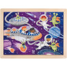 Puzzle 24 pièces découverte de l'espace 2 jeux en 1 Hape