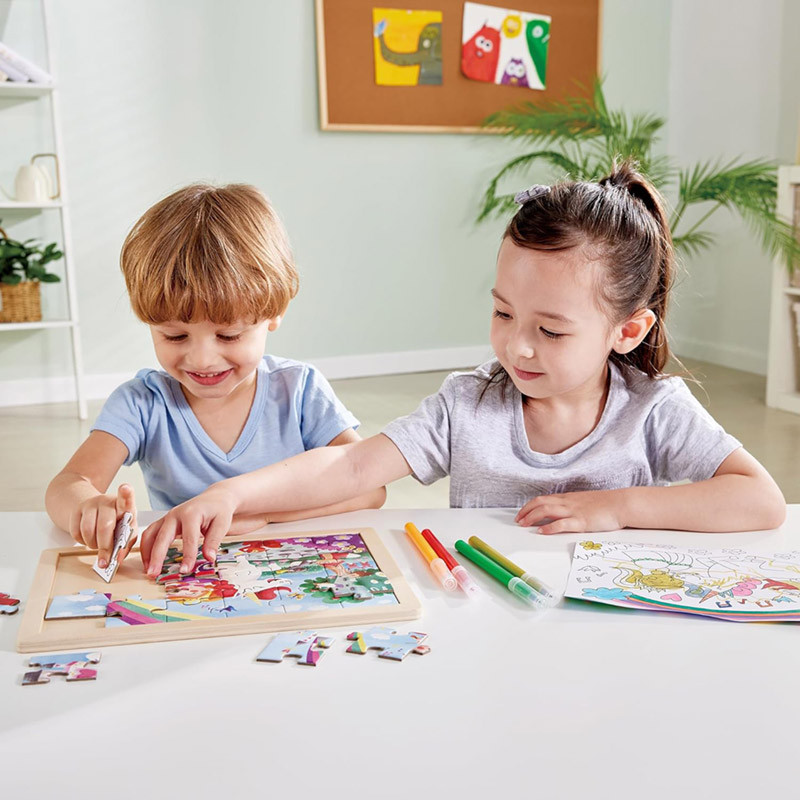 Puzzle 24 pièces Licorne 2 jeux en 1 Hape