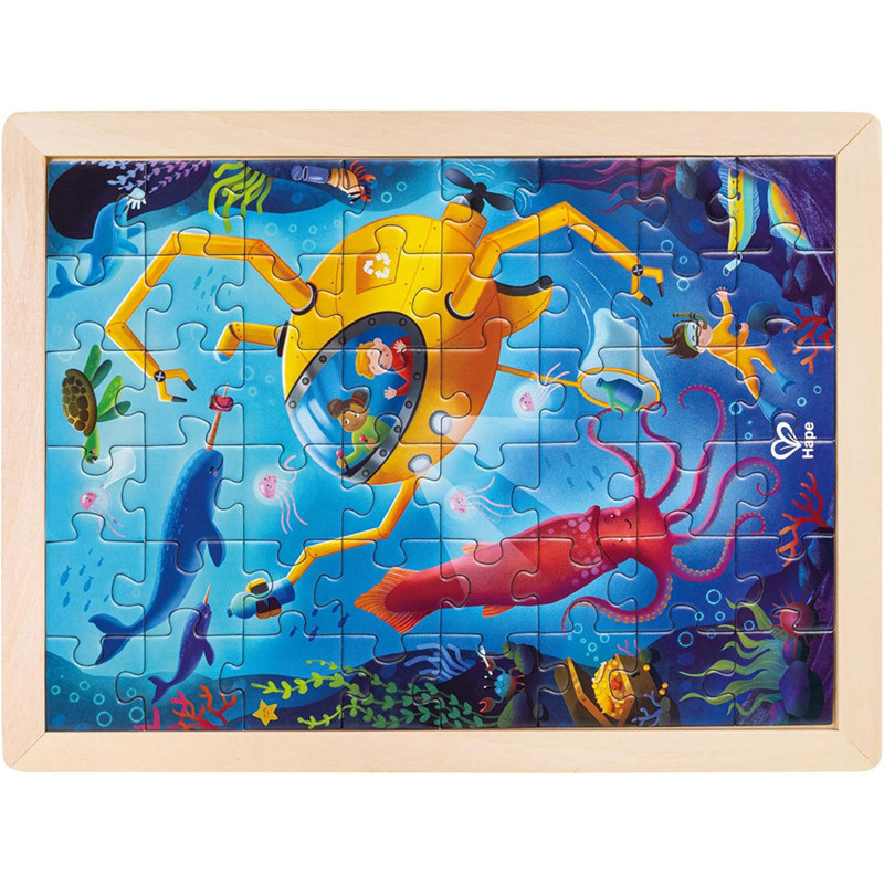 Puzzle 24 pièces sauvetage des océans 2 en 1 jeu Hape