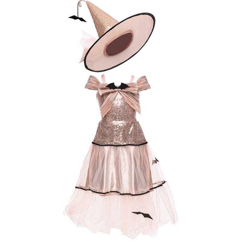 Déguisement Sorcière glamour robe et chapeau 4-6 ans Great Pretenders