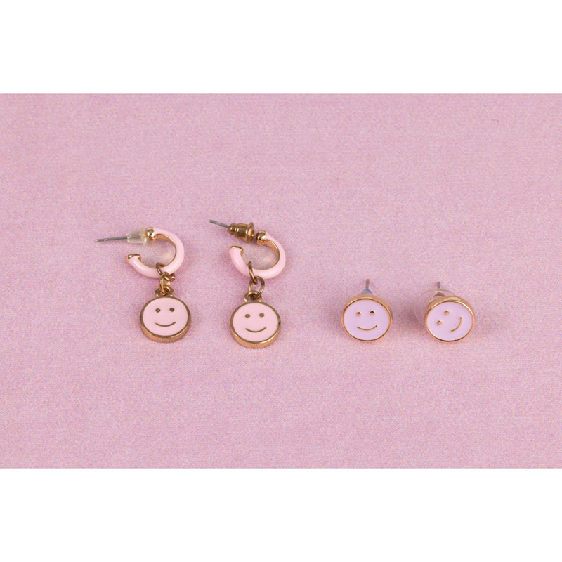 Boucles d'oreilles Smiley x2 Great Pretenders