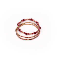 Bracelets rouge rubis x3 Great Pretenders