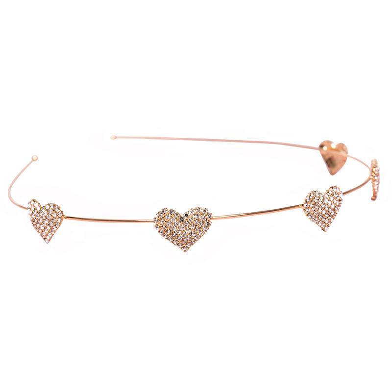 Serre-tête coeurs en strass Great Pretenders