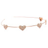 Serre-tête coeurs en strass Great Pretenders