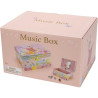 Boîte à bijoux musicale fleurs et danseuse