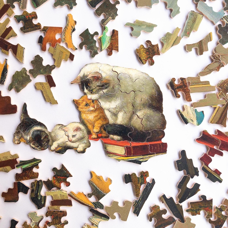 Puzzle bois la leçon de musique - Fabriqué en France - 150 pièces
