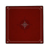 Tapis de cartes rouge rose des vents 50X50 cm