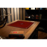 Tapis de cartes rouge rose des vents 50X50 cm