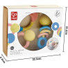 Coffret d'anneaux et hochets en riz