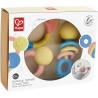 Coffret d'anneaux et hochets en riz
