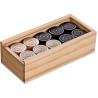 Jeu de pions en bois pour dames françaises