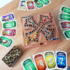 Jeu de tock en bois d'Acacia pocket 4 joueurs