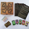 Jeu de tock en bois d'Acacia pocket 4 joueurs