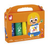 5 Tubes de Peinture pour bébé peinture aux doigts Janod