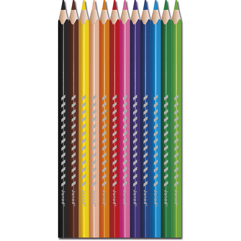 Crayons de Couleur x12 jeu bois Janod