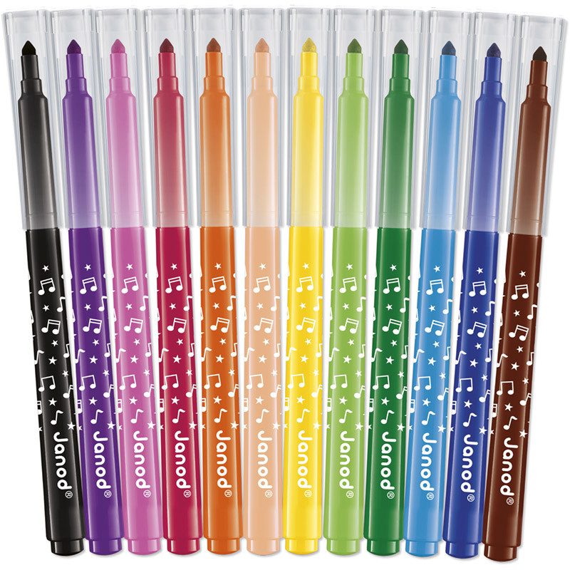 Feutres longues durées x12 jeu Janod