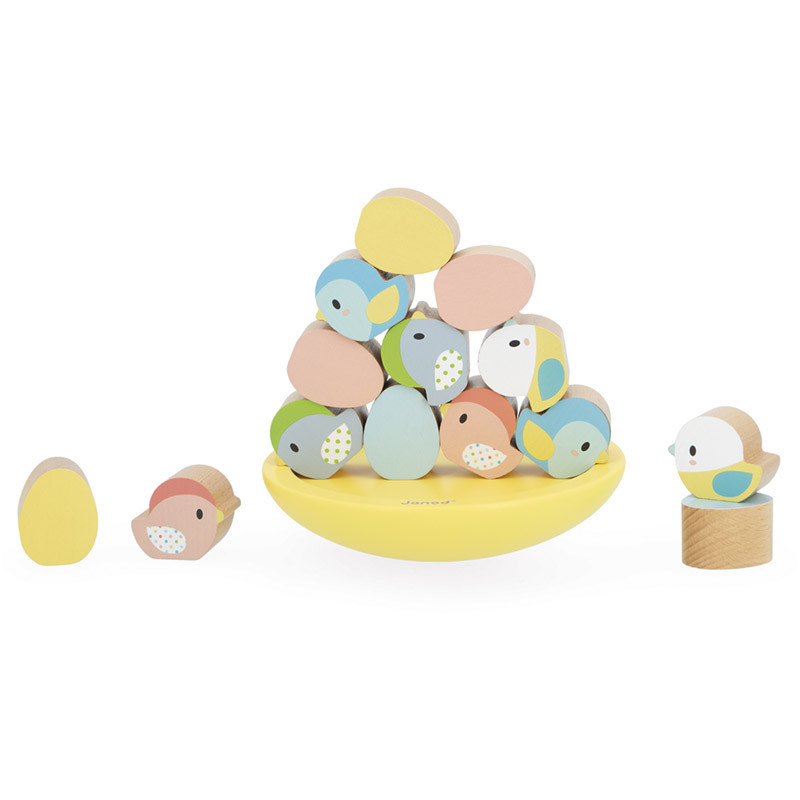 Jeu d'équilibre Oiseaux en bois de chez Janod