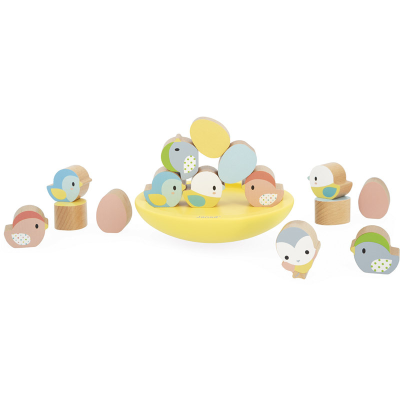 Jeu d'équilibre Oiseaux en bois de chez Janod