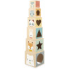 Pyramide de 6 cubes Jouet Bois Janod