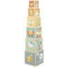 Pyramide de 6 cubes Jouet Bois Janod