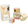 Pyramide de 6 cubes Jouet Bois Janod